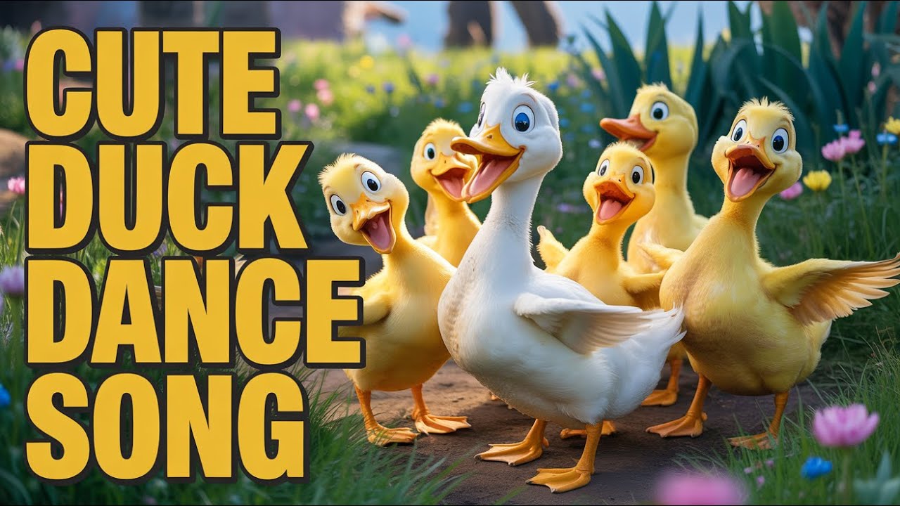 Little Ducklings Learning Song | English Kids Music About Animals with Fun Quack Quack Beat