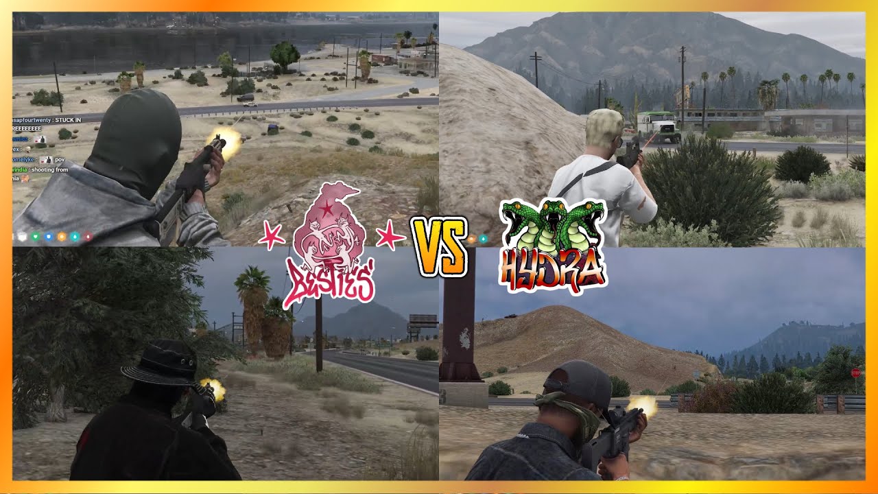 Besties vs Hydra // Bank Truck At Sandy Shores (Multi POVs) | NoPixel 4.0 GTA RP