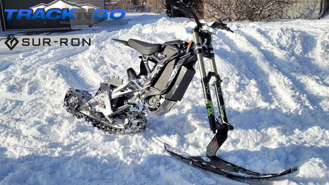 Track N Go Sur Ron Snow Kit First Test