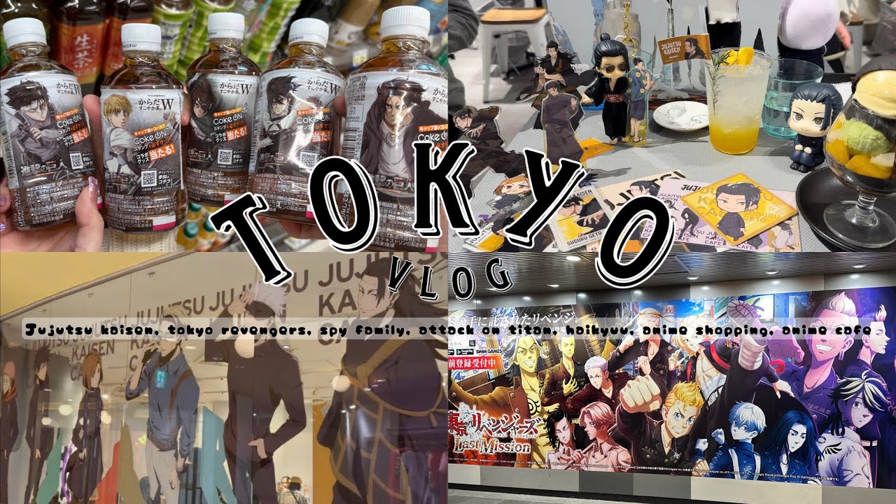 Jujutsu Kaisen Cafe,Tokyo Revengers,Haikyuu,Tokyo Vlog,Anime Unboxing,Anime Shopping, Spy Family,AOT