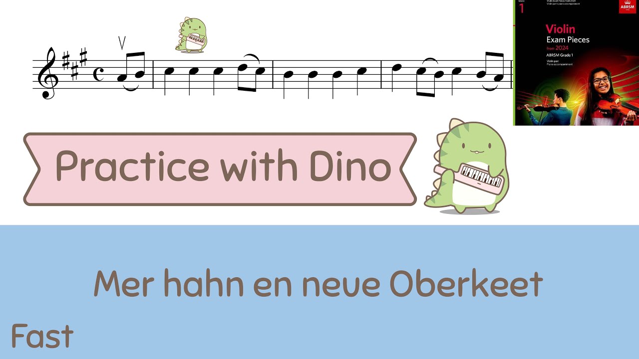 (Fast) Mer Hahn en neue Oberkeet - J.S. Bach ABRSM 2024 Violin grade 1 (A2)