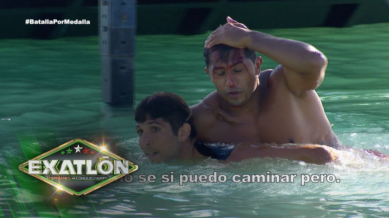 Jahir sufre contundente lesión en carrera de Exatlón. | Exatlón México