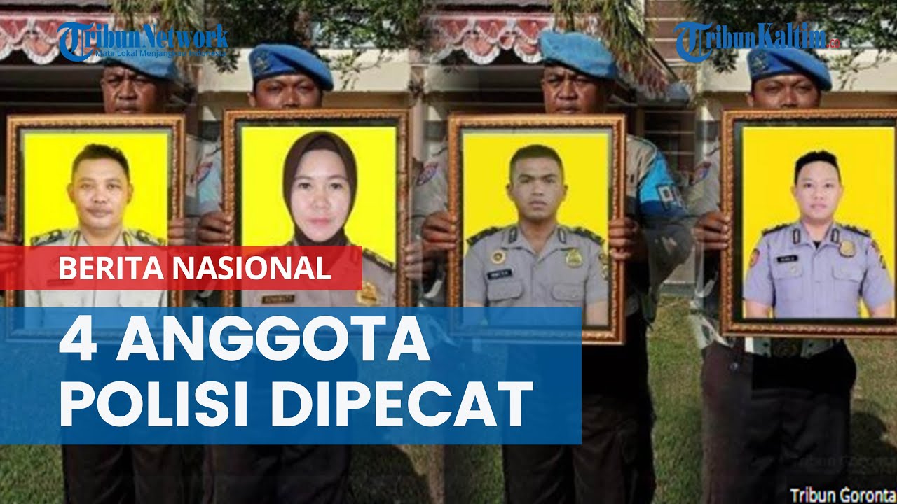 4 Anggota Polisi Jajaran Polda Gorontalo Dipecat, Salah Satunya Polwan yang Terlibat Kasus Penipuan