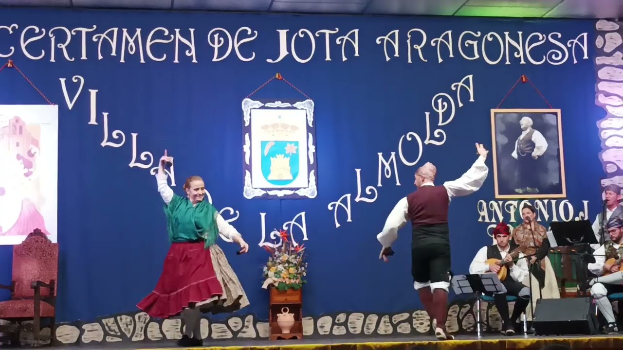 Jota de Andorra, Cristina Torcal y Daniel Lafuente. Certamen de Jota de La Almolda.