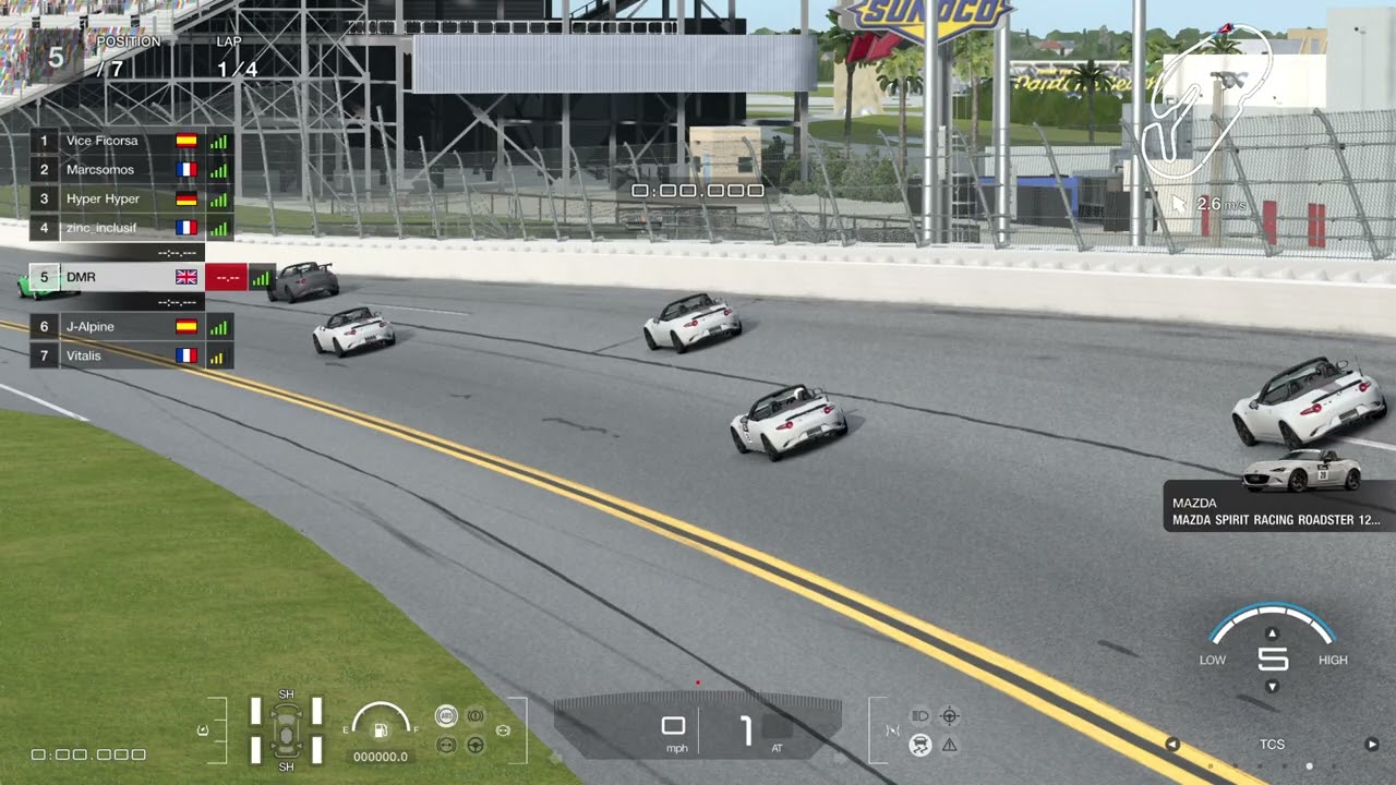 Gran Turismo 7 Online Race at Daytona Road Course (17/1/26)