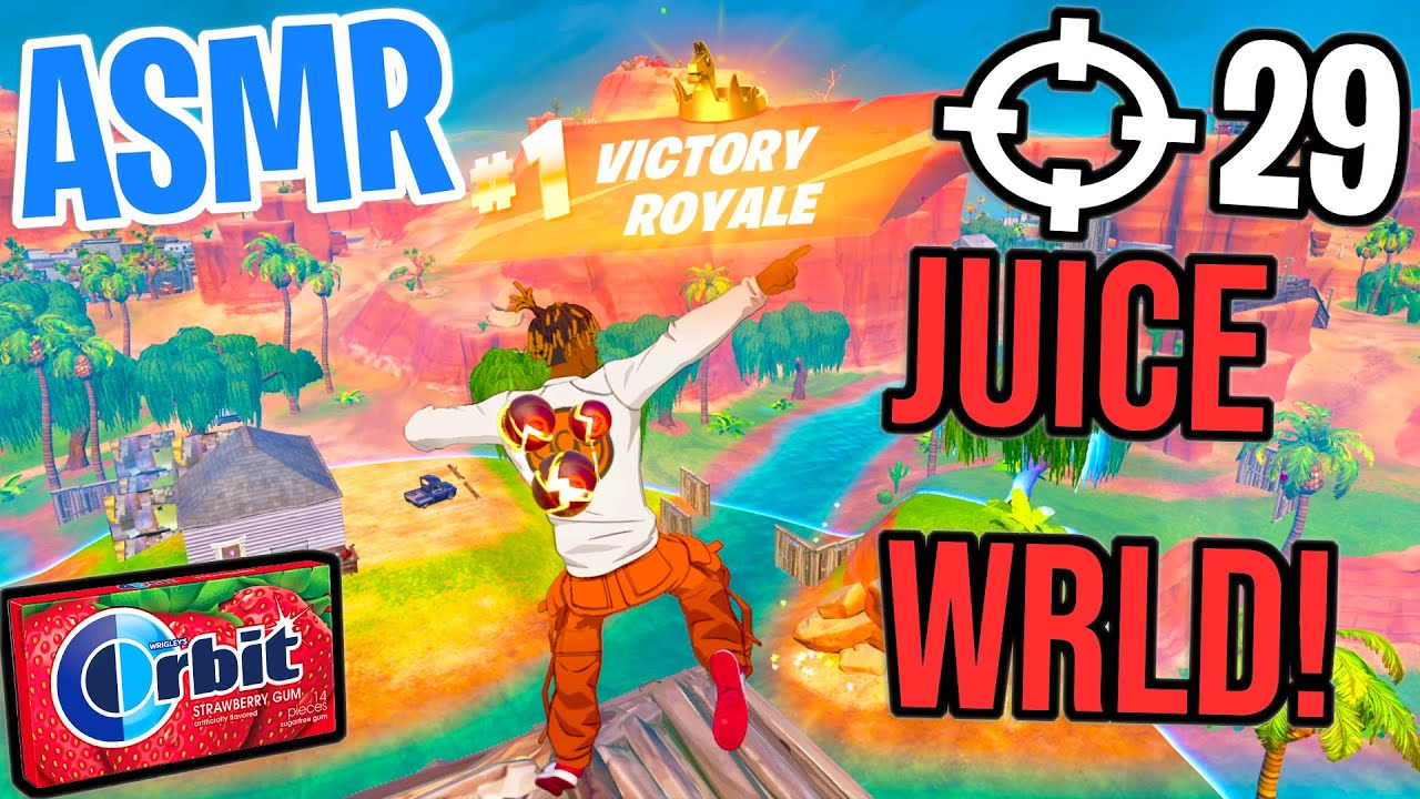 ASMR Gaming 🤩 Fortnite Juice WRLD Tryhard! Relaxing Gum Chewing 🎮🎧 Controller Sounds + Whispering 💤