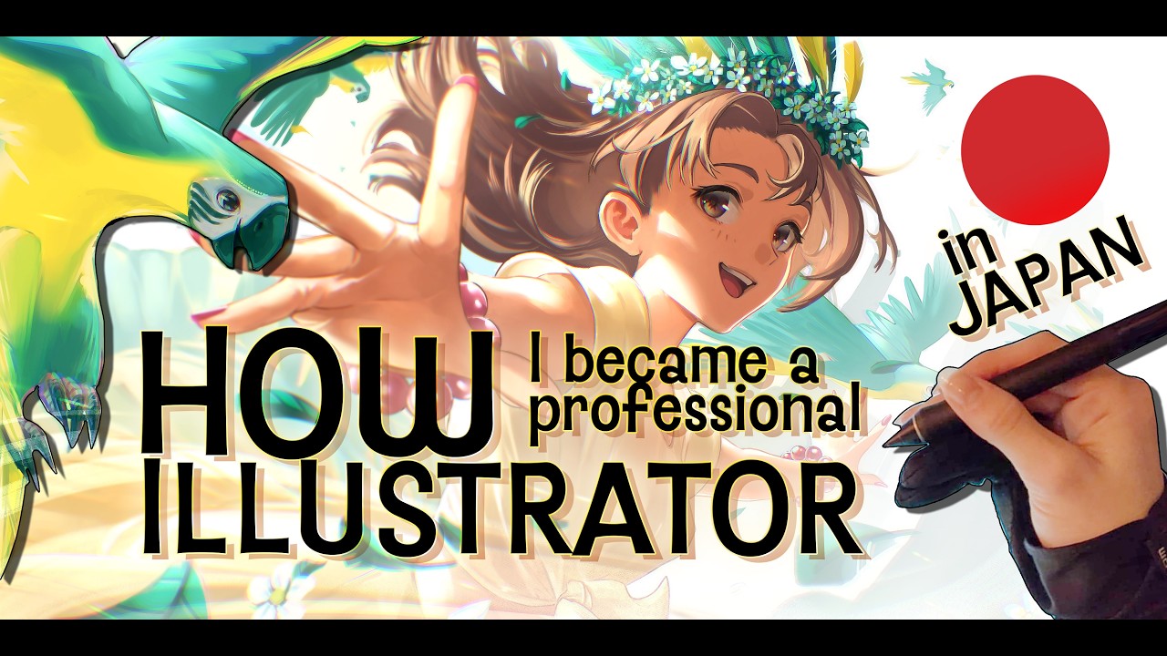 HOW I BECAME A PROFESSIONAL ILLUSTRATOR IN JAPAN ～ Story time + art time-lapse