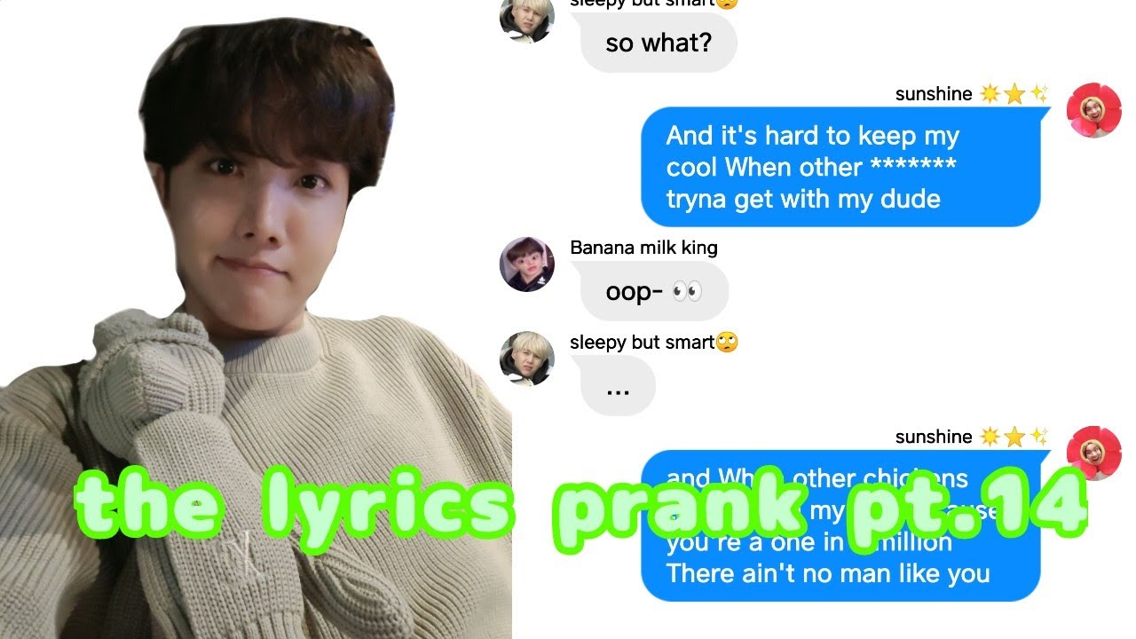 BTS Text-The lyrics prank pt.14(Streets-Doja Cat)//Sope\\