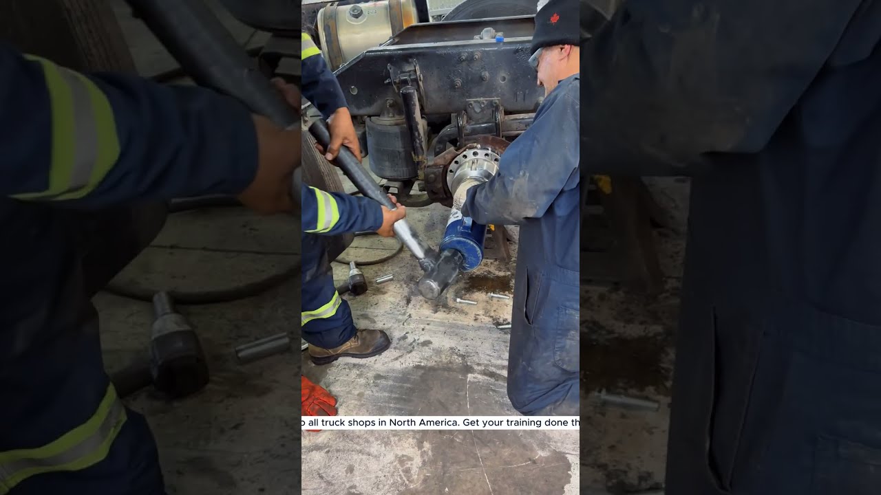 How to replace damaged spindle | Damaged truck axle repair | Truck repair | spindle removal | axle