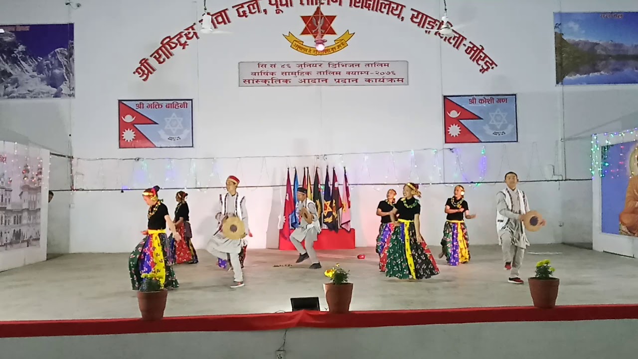 NCC 46 batch 3rd camp dance of Swiss sindhuli school,sindhuli