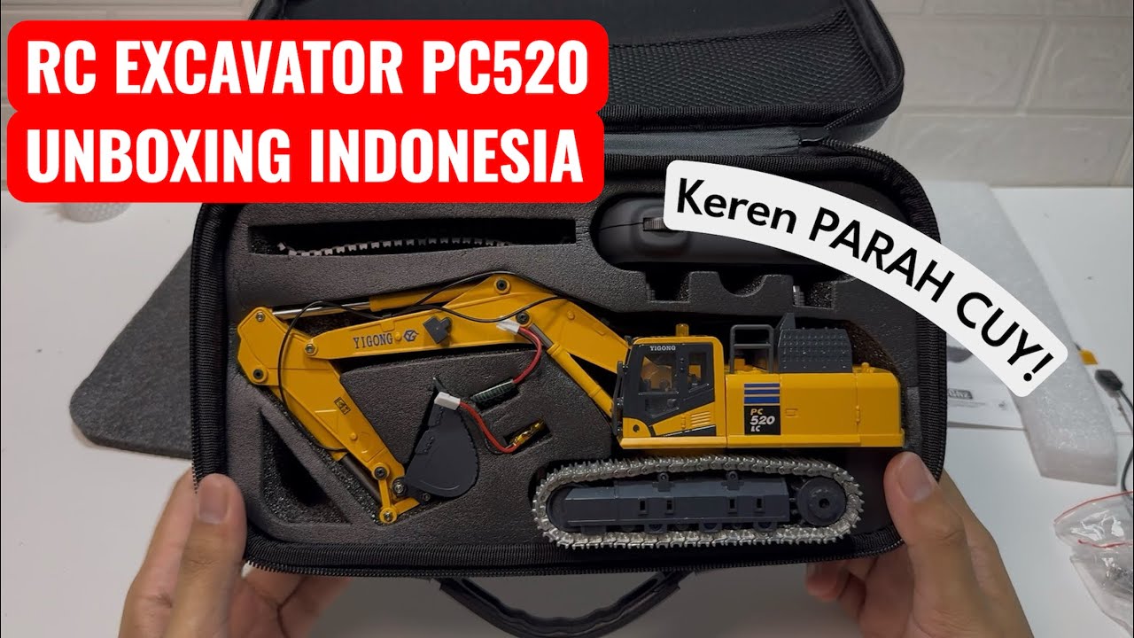 UNBOXING REVIEW Rc Excavator Toucan Hobby Yigong Rc Hobby PC520 