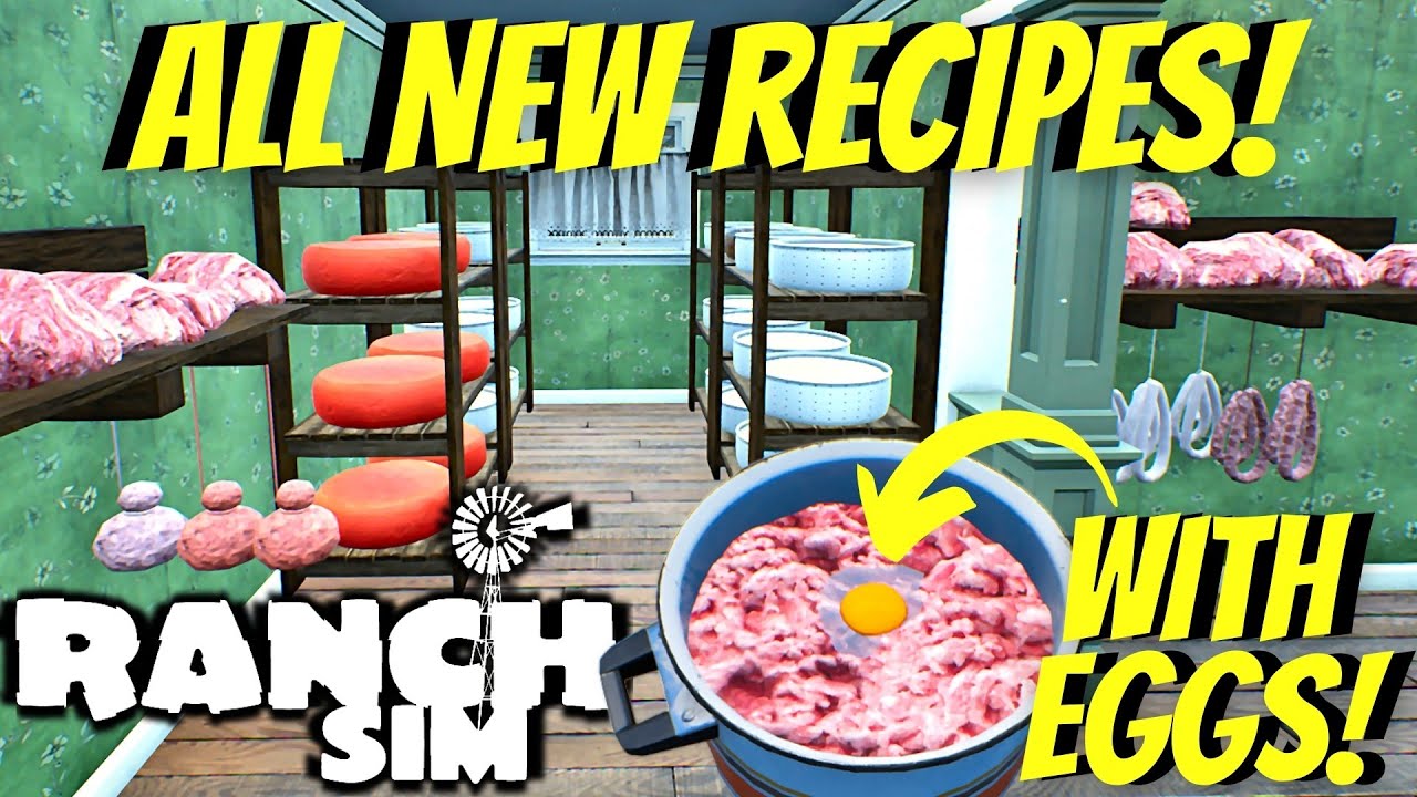 How To Make All Recipes From The New Update! Plus Cooking With Eggs! | Ranch Simulator | PC Gameplay