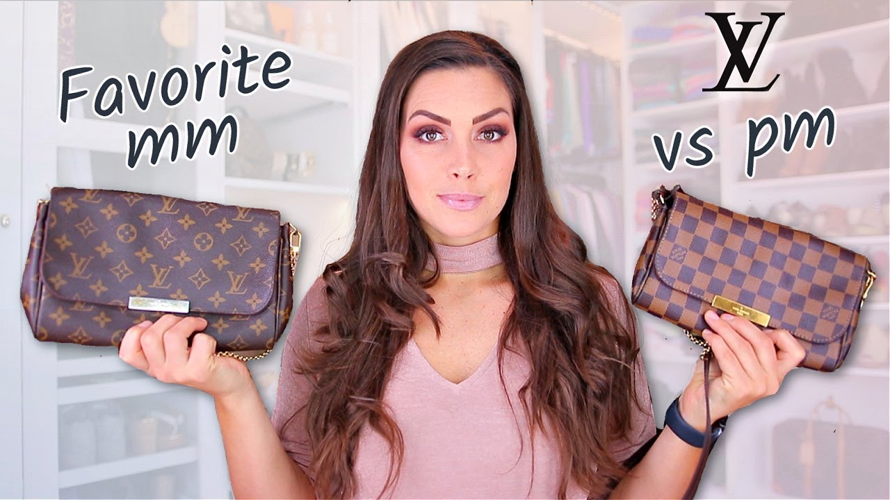 Louis Vuitton Favorite MM vs PM // Monogram vs Damier Ebene - Which is the best one??