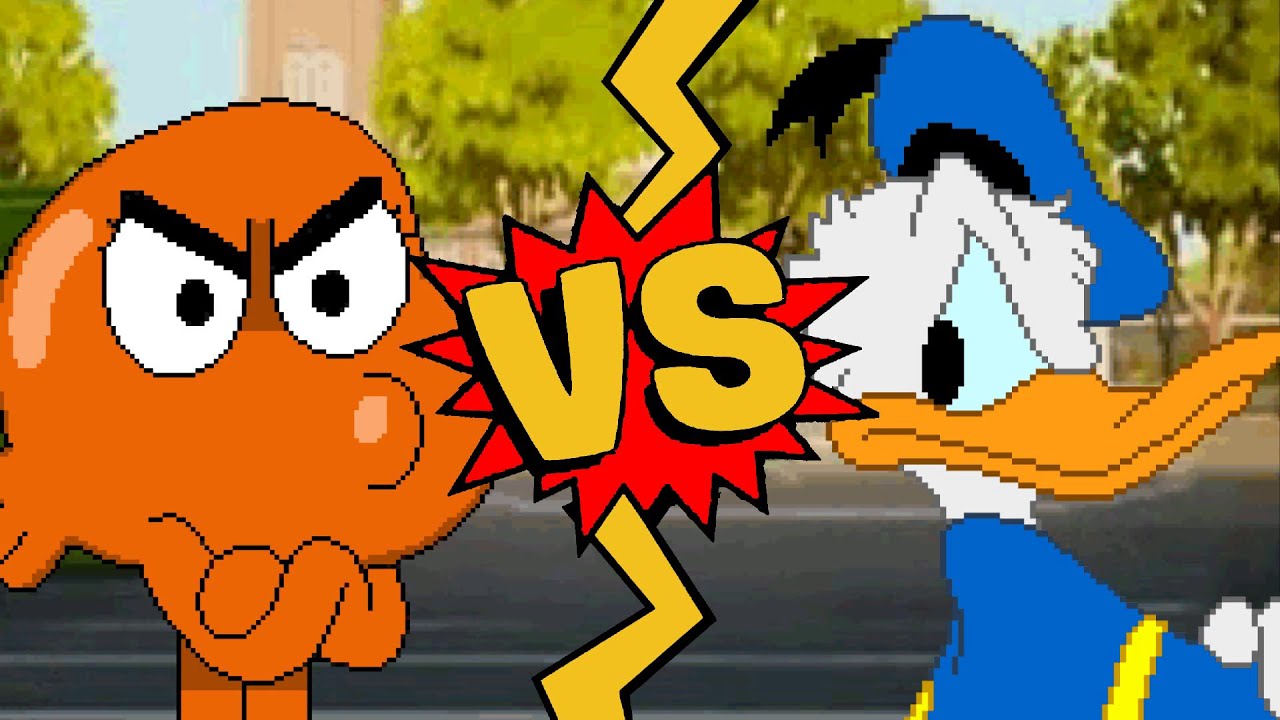 M.U.G.E.N Battles | Darwin Watterson vs Donald Duck | The Amazing World of Gumball vs Disney