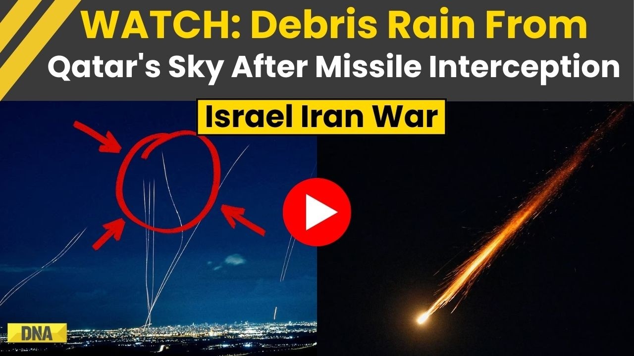 Iran Israel War: Missile Intercepted Over Qatar, Debris Rains Down On Sky Amid War Escalation