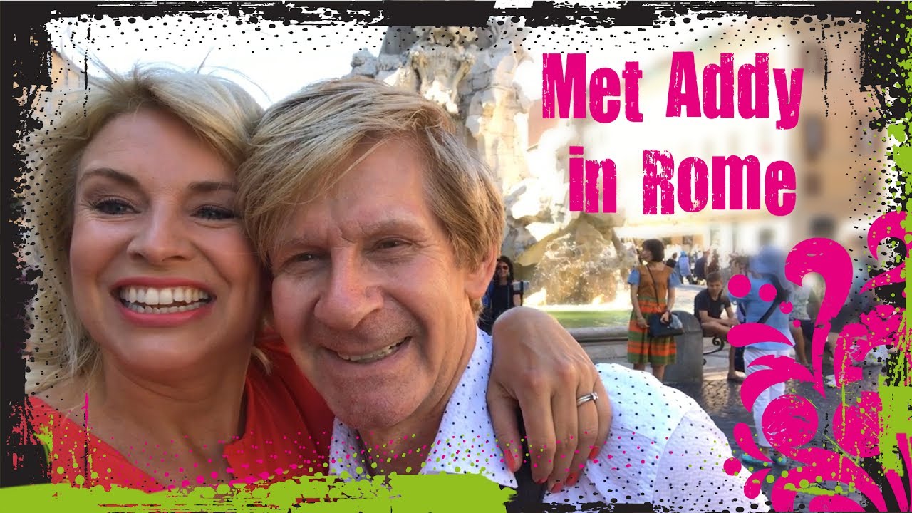 Met Addy van den Krommenacker bij 't staatsbanket in Rome