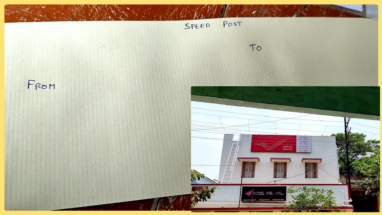 How to fill address on  speed post envelope/Address format on speed post in tamil