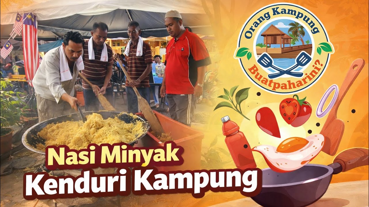 Nasi Minyak Kenduri Kampung, jarang-jarang nak jumpa, last sekali tu yang sedap 