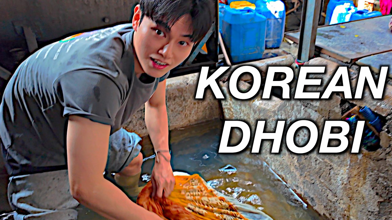 Korean tries Indian Dhobi