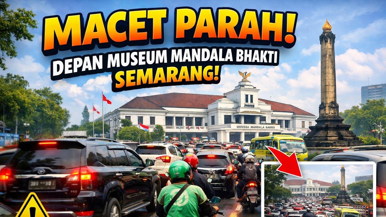JALANAN DEPAN MUSEUM MANDALA BHAKTI SEMARANG
