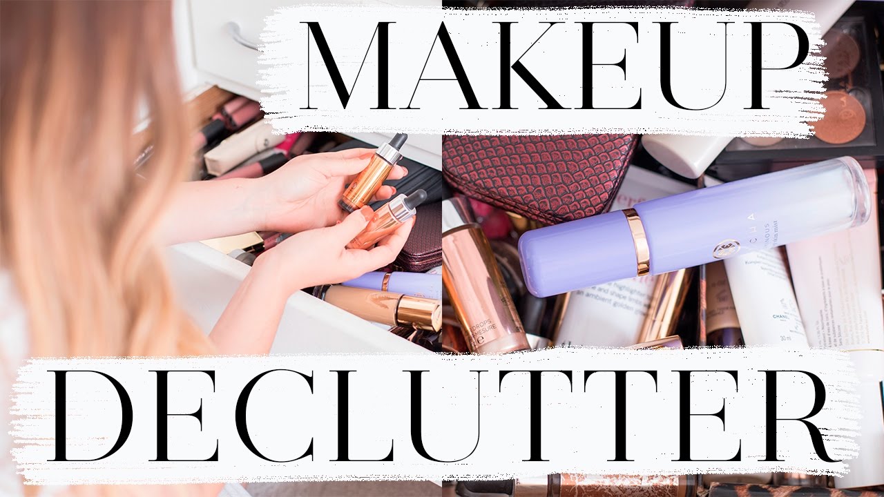 MAKEUP DECLUTTER | SPRING CLEANING MY COLLECTION | Hello October