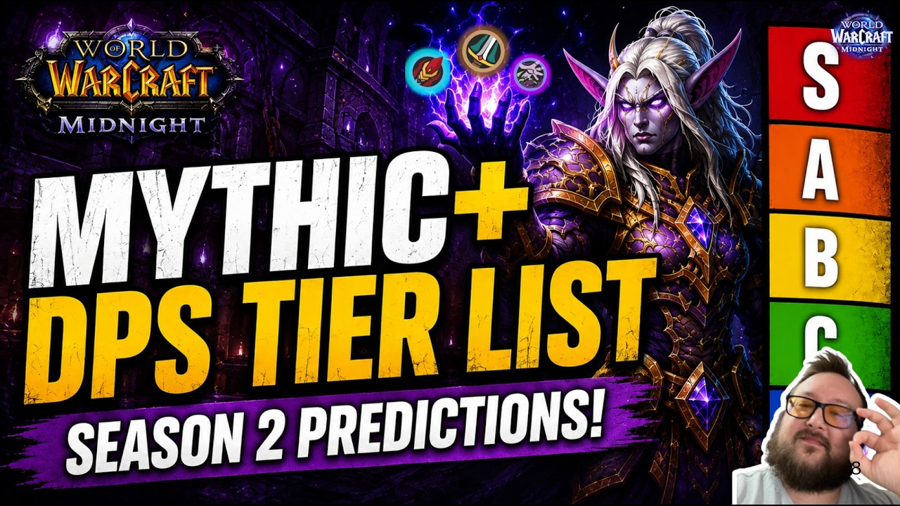 Mythic+ DPS Tier List Midnight Season 2  (Prediction)