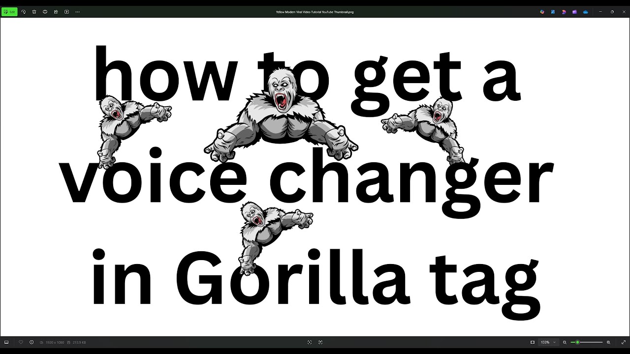 How to get a voice changer in Gorilla tag