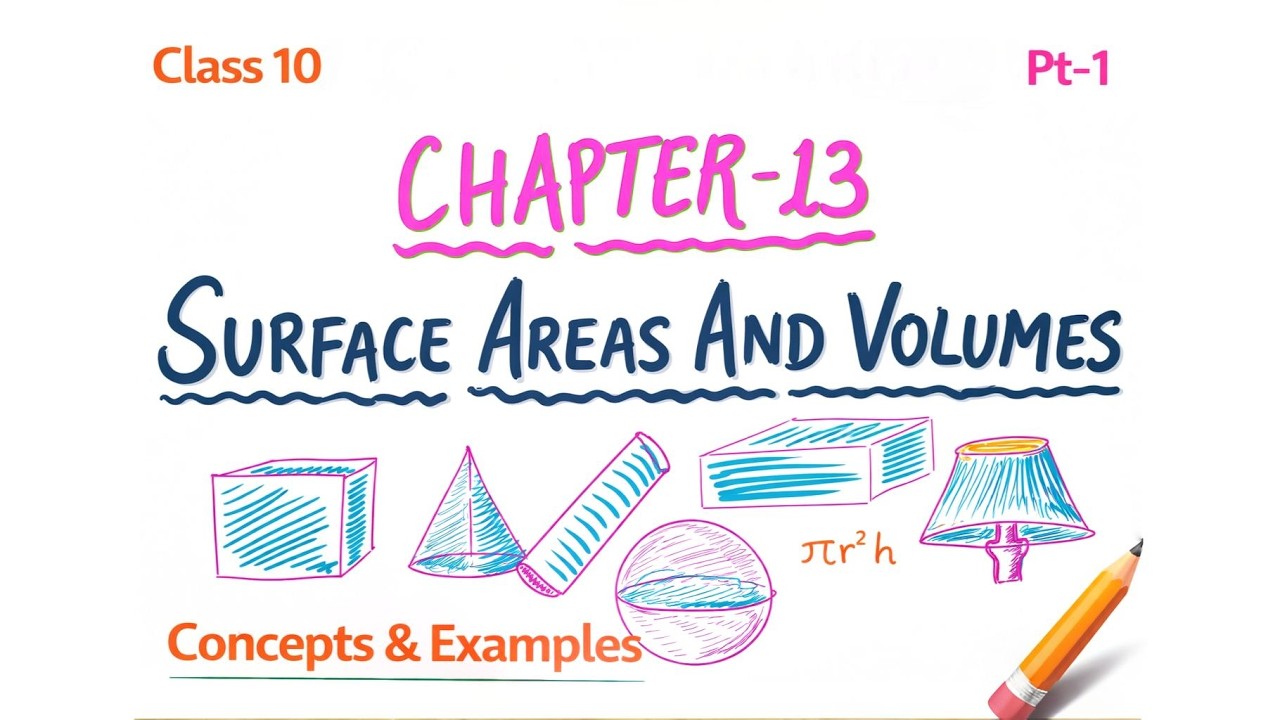 Class 10 | Ch-13 | Surface Area & Volumes| Concept with Examples