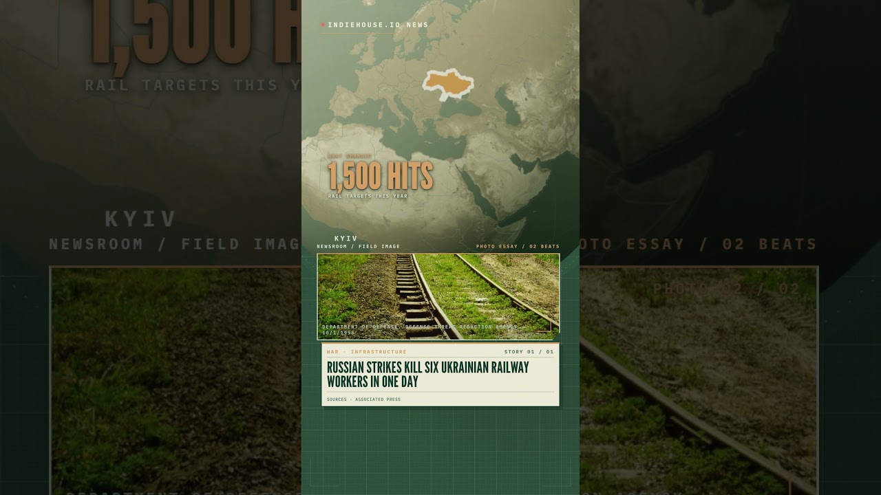 Bad news: Russian strikes kill six Ukrainian railway workers in one day #shorts