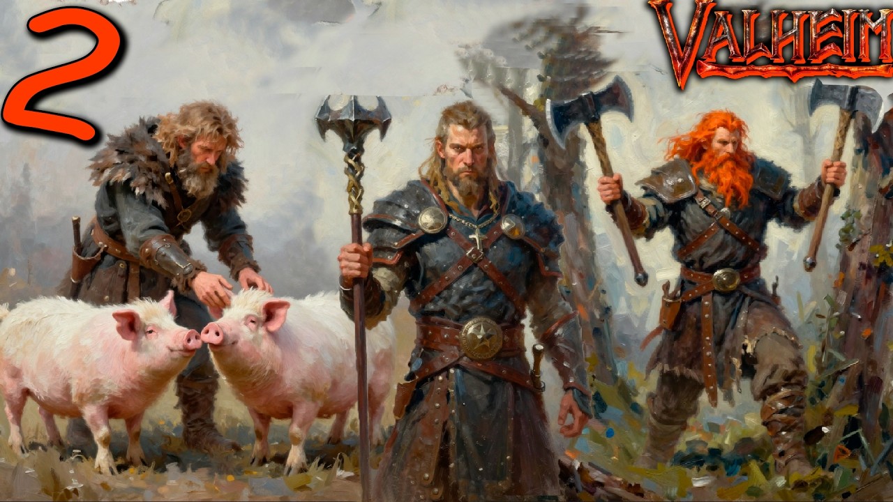 Valheim(COOP) #2 - Большая Стройка! Подготовка к Боссу и Обустройство Общаги!