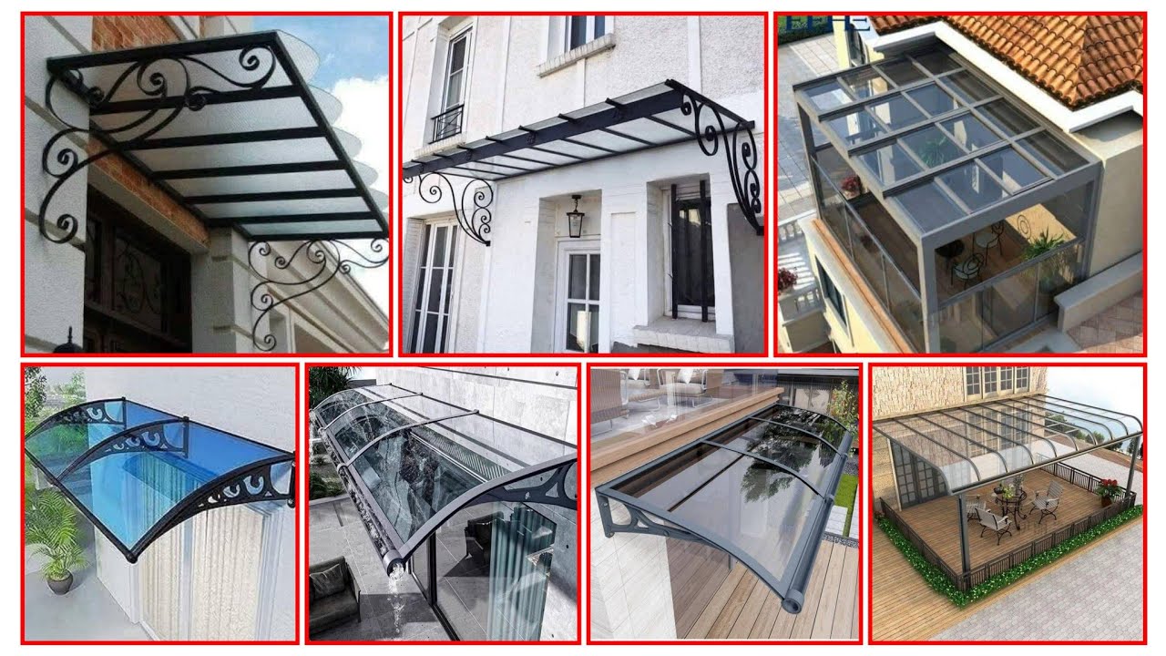 Metal Modern awning ideas / front door , window canopy ideas