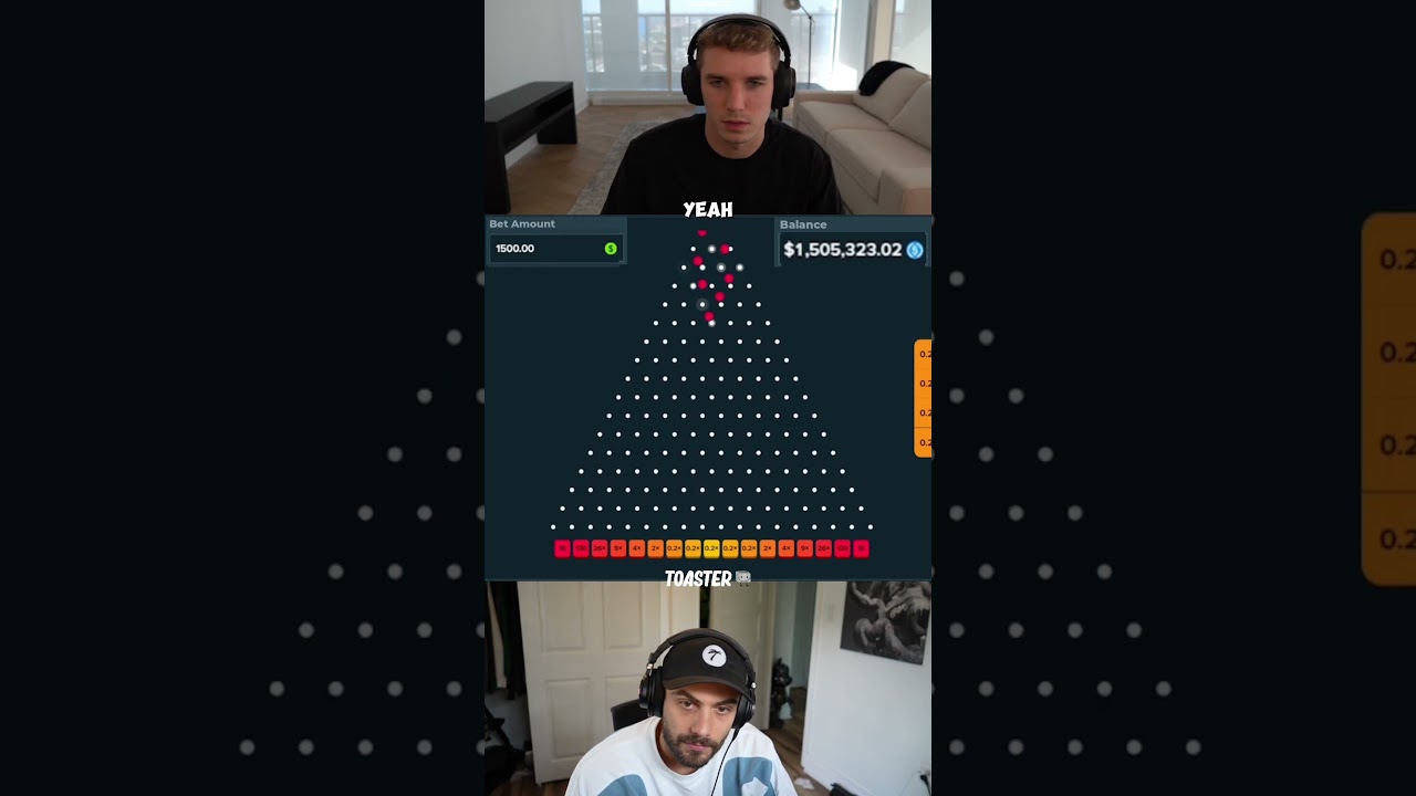 SPAMMING SOME PLINKO BALLS 