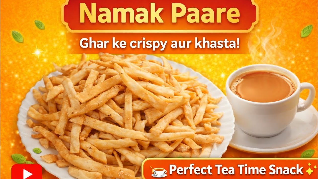 Crispy aur khasta Namak Paare 😍 | Perfect Tea Time Snack ☕✨