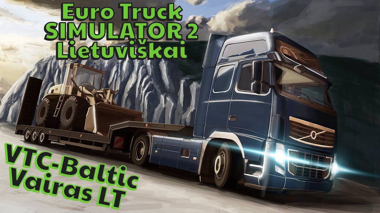 Euro Truck Simulator 2 - DAF XG+ SinglePlayer-Modai-Lietuviškai.