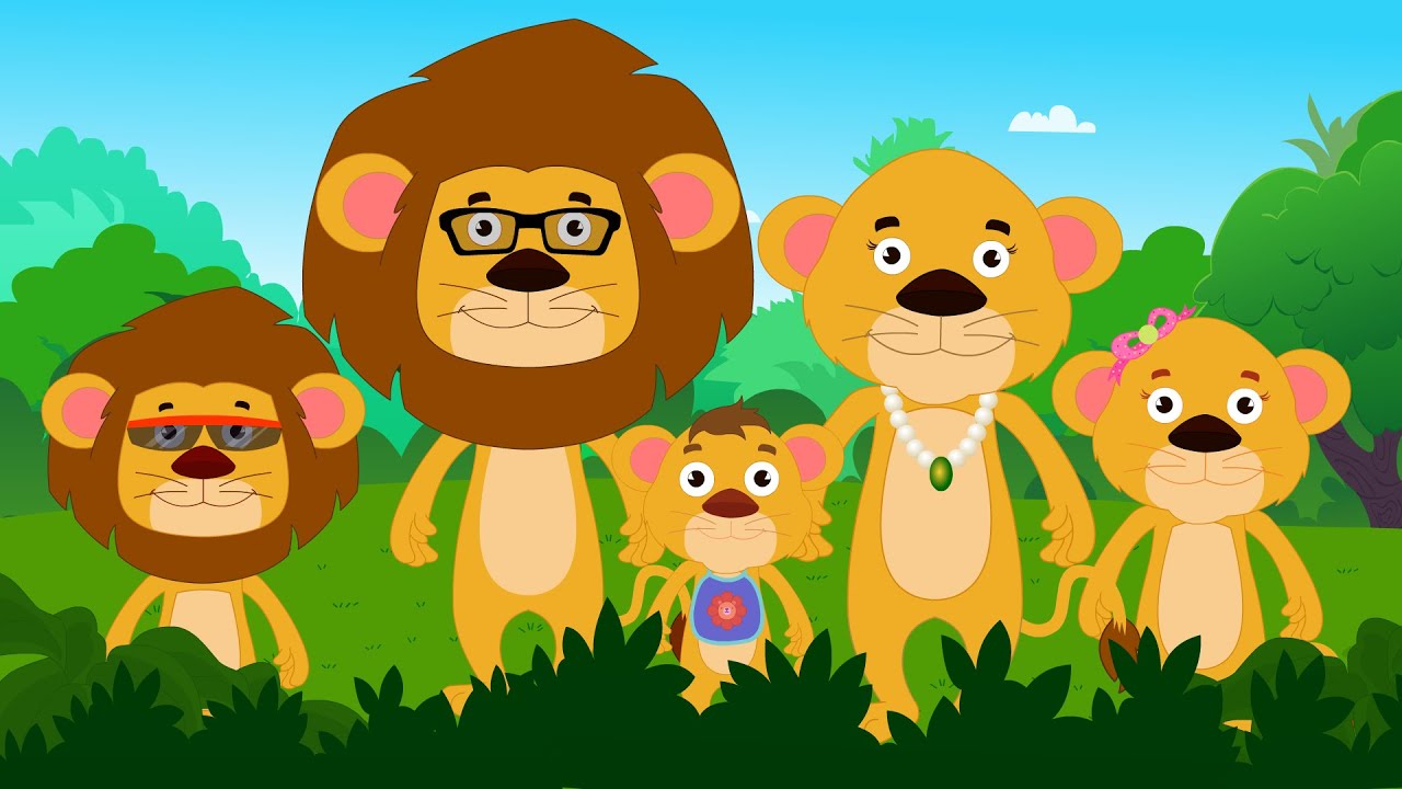 Finger Family | Lion Finger Family | Nursery Rhyme