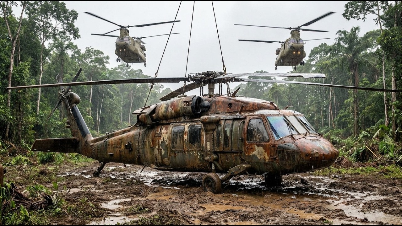 Abandoned in a jungle for Decades The Forgotten UH-60 Black Hawk Helicopter’s Impossible Restoration