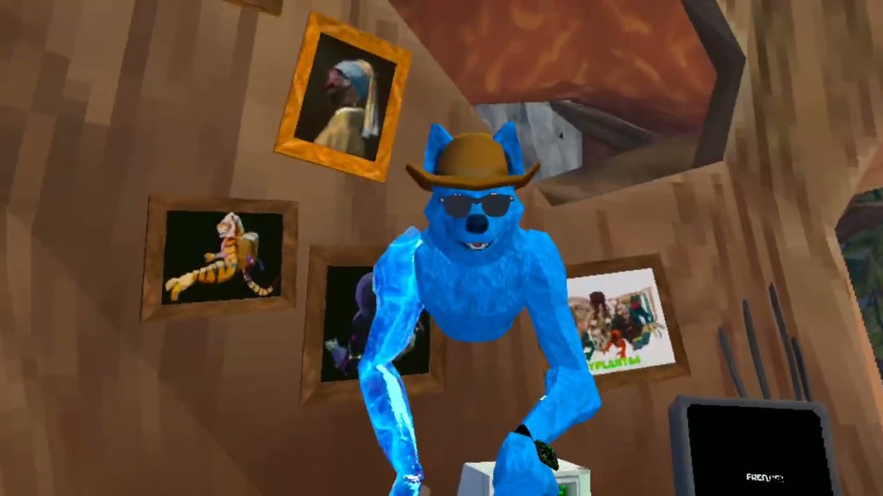 Me and blue goofing around 