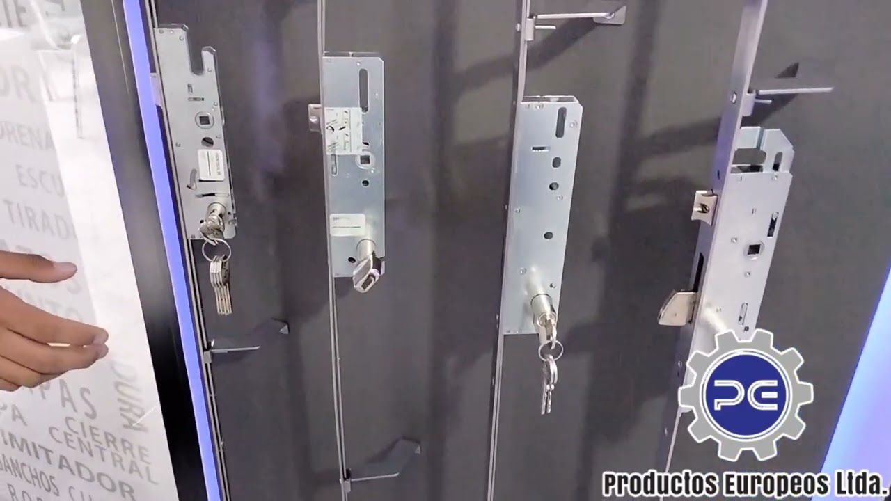•CERRADURAS DE TRES PUNTOS PARA PUERTAS BATIENTES Y CORREDIZAS •