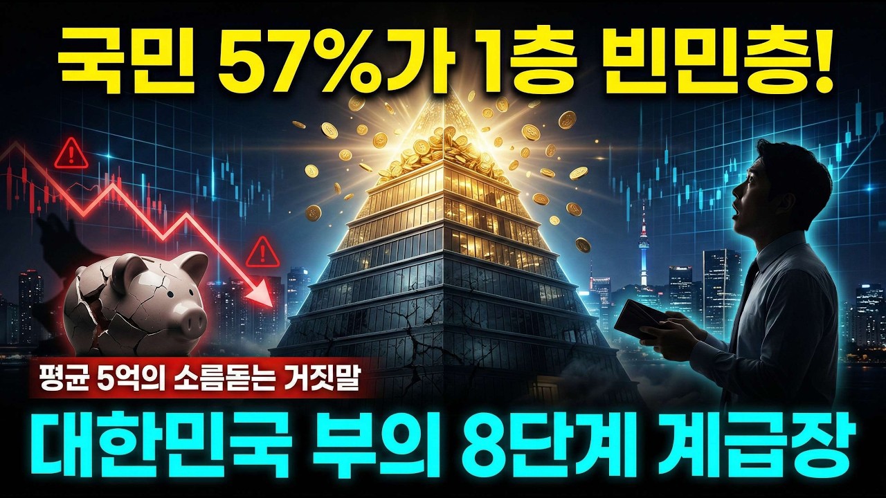 상위 1%만 아는 대한민국 잔혹한 돈 계급 8단계, 2026년 당신의 전 재산 계급은 몇 층입니까?
