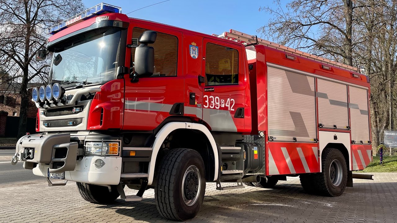 CIĘŻKA SCANIA - PREZENTACJA 339[P]42 - GCBARt SCANIA P410/WISS - OSP POZNAŃ GŁUSZYNA [GAMET + TRĄBA]
