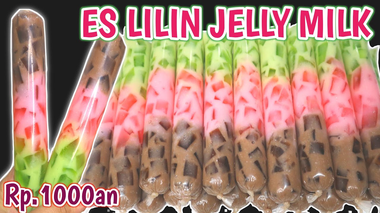 ES LILIN ter-LARIS DIWARUNGKU!! Es Lilin Jelly Milk Ide Jualan 1000an Baru Jadi Langsung Ludes