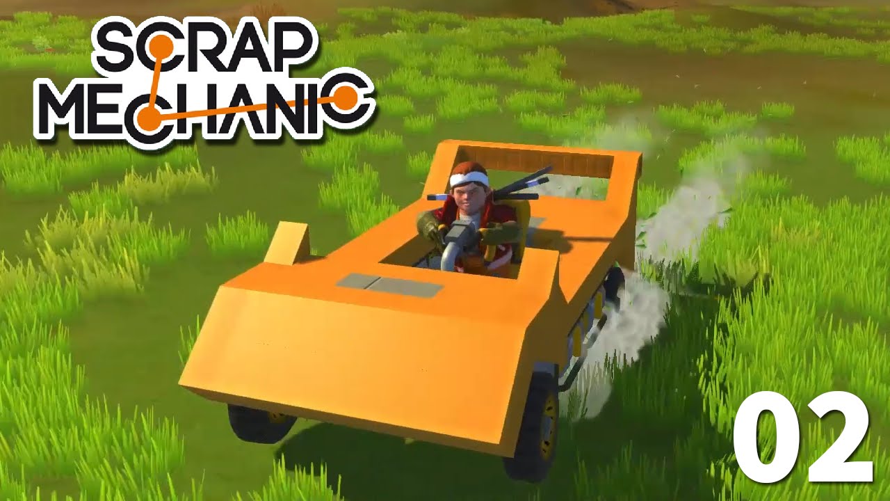 02 - Manual Transmission Sports Car Tutorial | Scrap Mechanic Let's Play with Lyte