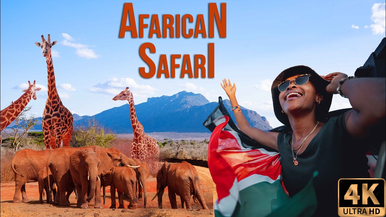 4K African Wildlife: Tsavo East National Park, Kenya - Scenic Wildlife Film With Real Sounds