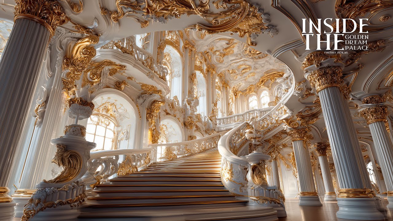 Inside the Golden Dream Palace | 4K Fantasy Music For Relaxing
