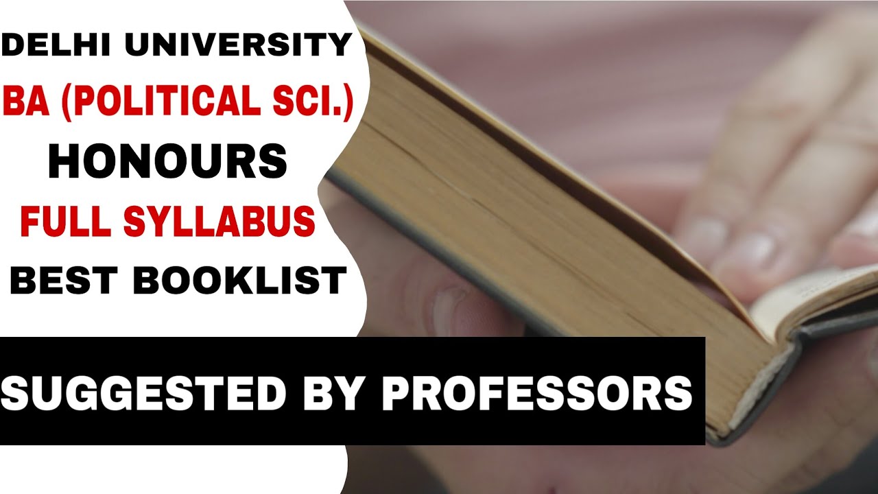 Du admissions 2020 || Du Ba Political science Honours syllabus || Booklist suggested by professors |