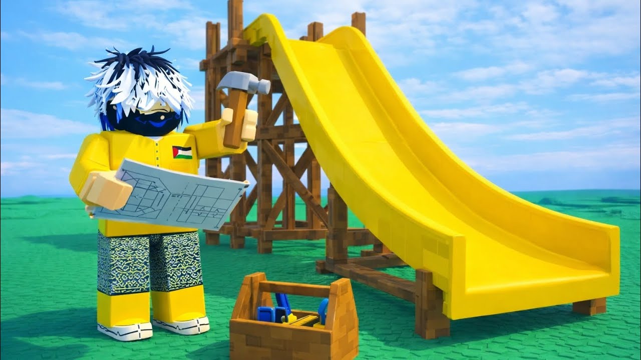 Saya dan kasyaf bina gelongsor paling panjang di dunia