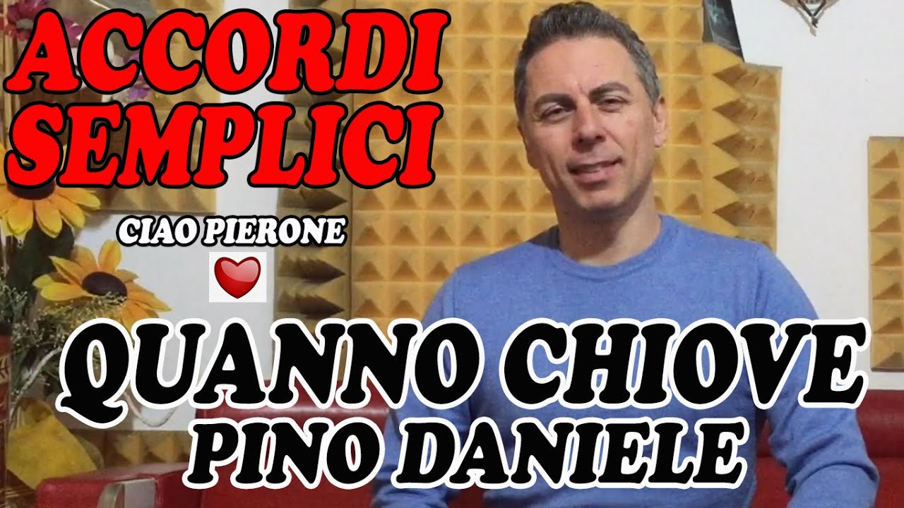 #94 Quanno Chiove (Pino Daniele) - Tutorial Pianoforte - Accordi facili