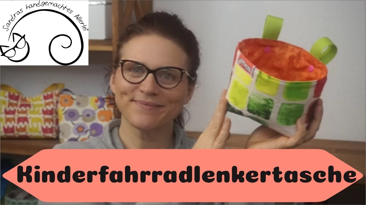 Kinderfahrradlenkertasche nähen / kostenloses Schnittmuster