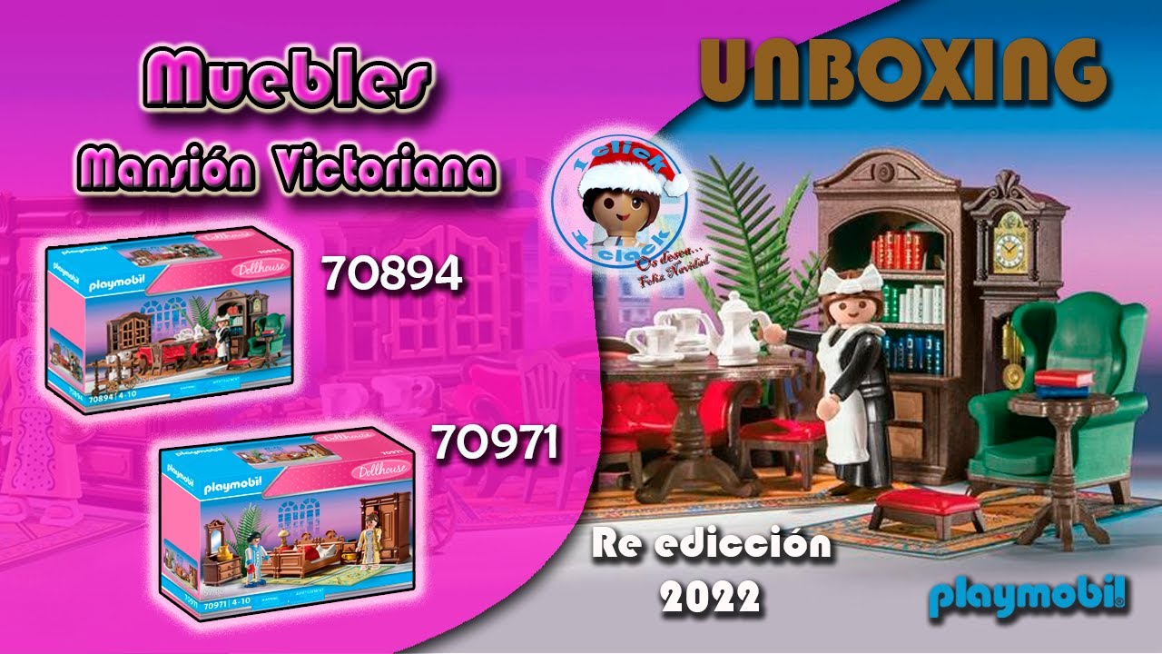 Amueblando la Mansión Victoriana de playmobil, referencias 70894 y 70971.¡¡Unboxing!! Nuevo 2021