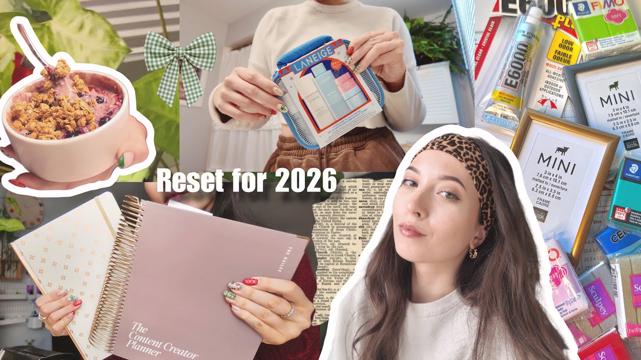 Привожу свою жизнь в порядок к 2026 году! Жизнь художника, здоровые привычки, рождественские вещи...